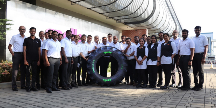 Apollo develops tyres with 75% Sustainable Materials